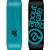 ABOUT SKATEBOARDS DECK 8.125" AQUA -Glide Quest Shop about skateboards tavola 7 125