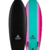CATCH SURF 5'6" RETRO FISH TWIN FIN SOFT BLACK TURQUOISE -Glide Quest Shop catch surf retro fish twin fin 5 6 black turquoise