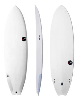 NSP 6'0" SURFBOARD PROTECH FISH WHITE