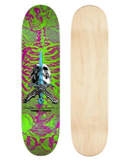 POWELL PERALTA SKULL & SWORD PINK GREEN 8.0"