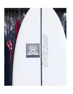 PUKAS SURFBOARDS 5'8' WOMBI FISH' PE BY EYE SYMMETRY -Glide Quest Shop pukas surfboards wombi fish by eye symmetry 5 08 3