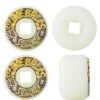 SANTA CRUZ SLIME BALLS VOMIT MINI II WHITE YELLOW WHEELS 56MM -Glide Quest Shop santa cruz slime balls wheels vomit mini ii white yellow ruote skate 56mm 2