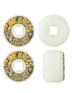 SANTA CRUZ SLIME BALLS VOMIT MINI II WHITE YELLOW WHEELS 56MM