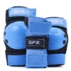 SFR RAMP TRIPLE PAD SET YOUTH BLUE -Glide Quest Shop sfr ramp triple pad set protezioni skate bambini