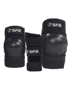 SFR RAMP TRIPLE PAD SET YOUTH BLACK