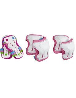 SFR TRIPLE PAD SET CANDI -Glide Quest Shop sfr triple pad set protezioni skate candi