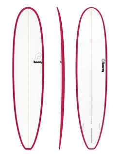 TORQ TET 8'6" LONGBOARD PINLINE COLOR RAIL RED