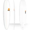 TORQ TET 8'0" LONG WHITE + PINLINE -Glide Quest Shop torq tet 8 0 longboard white pinline